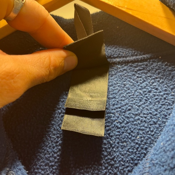The North Face fleece zip up, blue with black arms, mens small, great condition - Picture 5 of 9